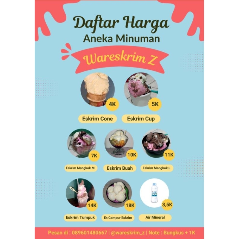 

eskrim pesenan mamah Fatih