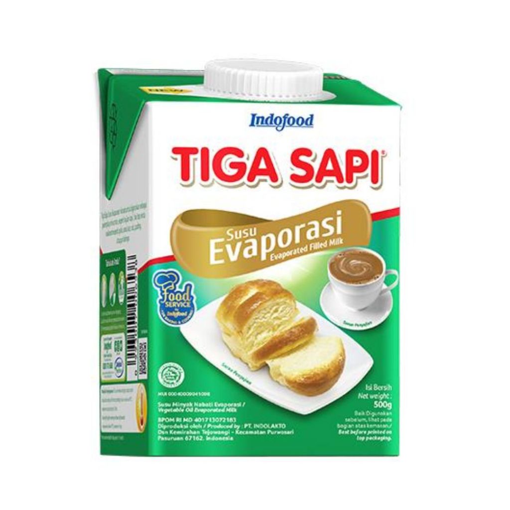 

Tiga Sapi Susu Evaporasi 500 Gr x 1 pack