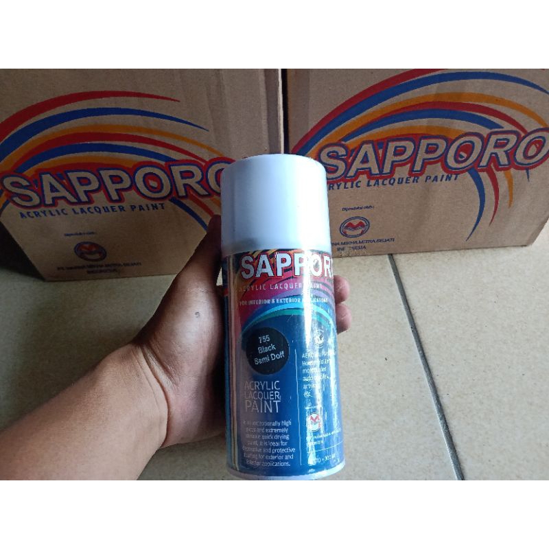 pilox saporo HI - TEMP warna hitam || cat semprot hitam