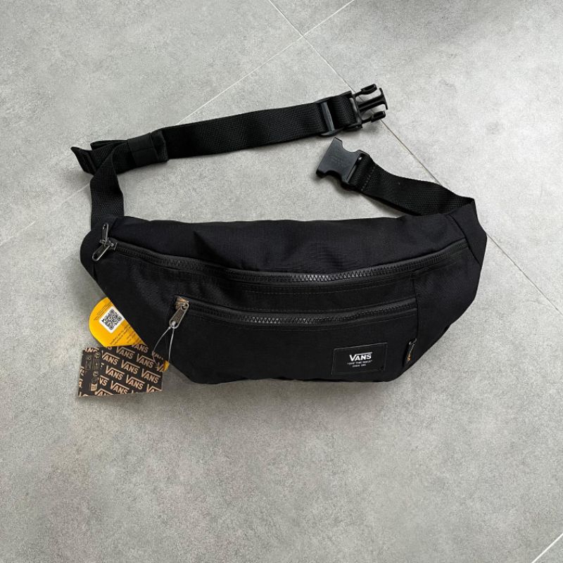 Tas Selempang Bahu , Vans Ward Crossbody Bag Black Cordura Fabrics Black 100%Original