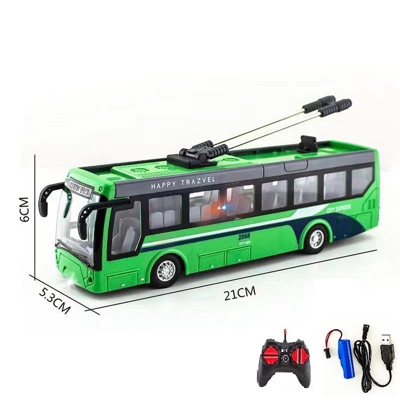 WU - Mainan Anak RC City Bus / Remote Control Bus Kota / Bus Travel Remote Control skala 1:32