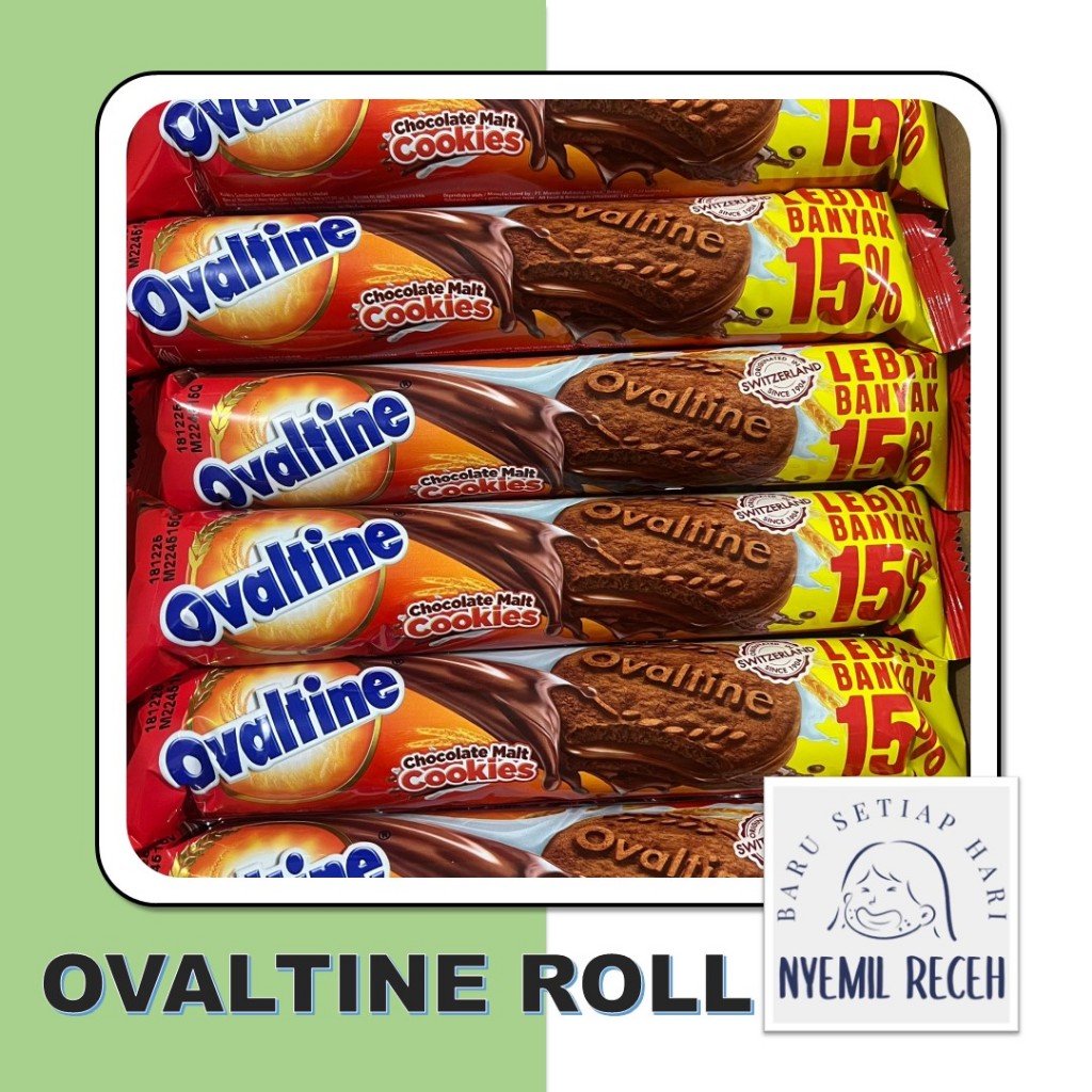 

Ovaltine Roll Biskuit Cokelat 144gr