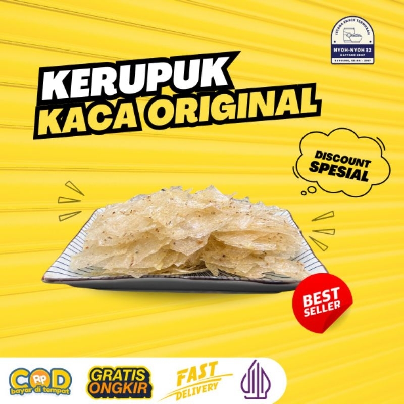 

Keripca Pikca Keripik Kaca Gurih Original - Renyah, Transparan Termurah 100gram 200gram 300gram