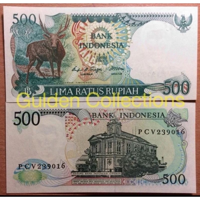 500 rupiah Kijang 1988 UNC
