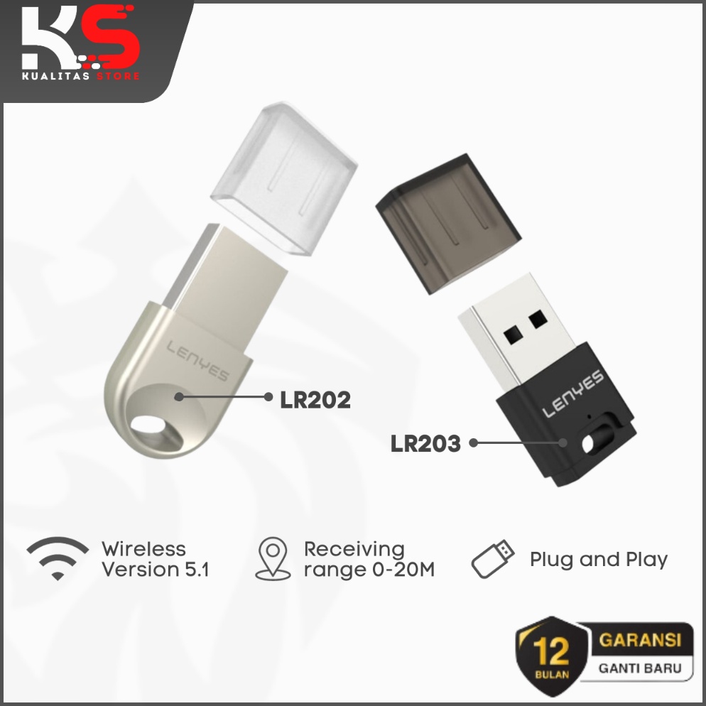 Serbuuuu LENYES Bluetooth Receiver 51 Colokan Usb untuk Speaker Mobil Dvd LR22 LR23