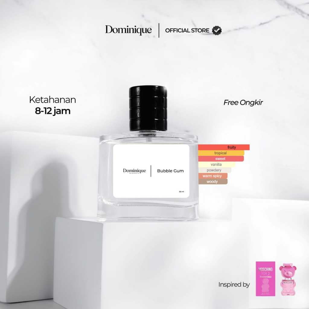 Dominique Perfume - Parfum Wanita Pria Tahan Lama Aroma Permen Karet Manis Unik Inspired By BUBBLEGU
