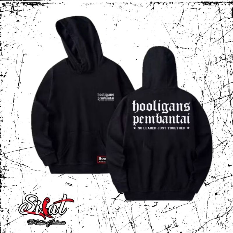 Silat.id | Hoodie Hooligans Pembantai Bahan Fleece Premium Tebal dan Halus
