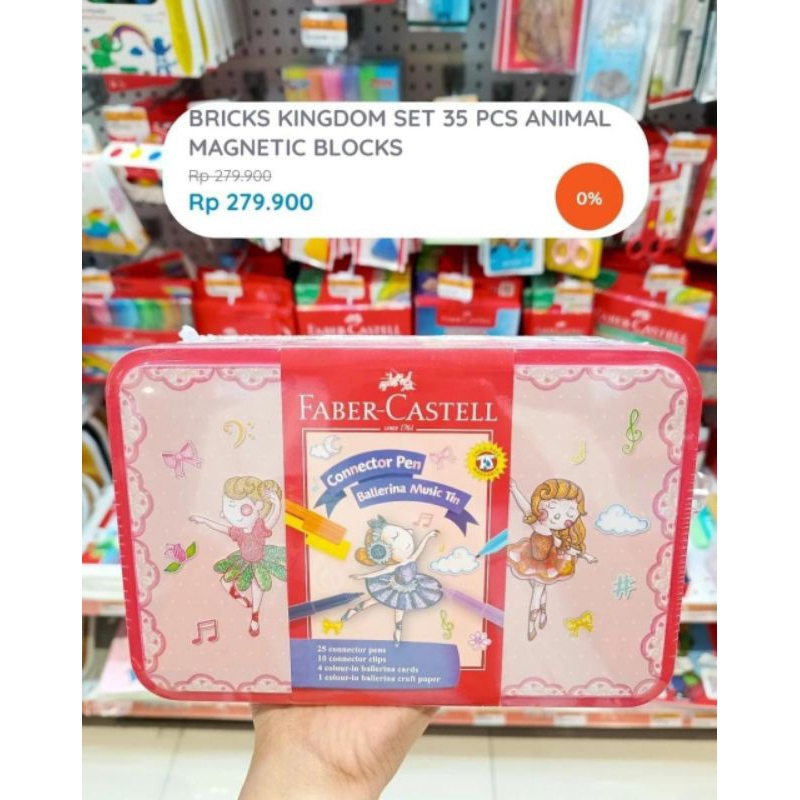 

Konektor Pen Faber Castell / Spidol Warna Kemasan 25 Warna Balerina Music Box