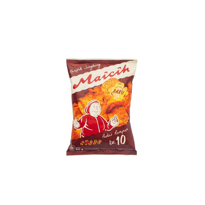 

Keripik Singkong Pedas Maicih Level 10 Kemasan Baru 80 gr