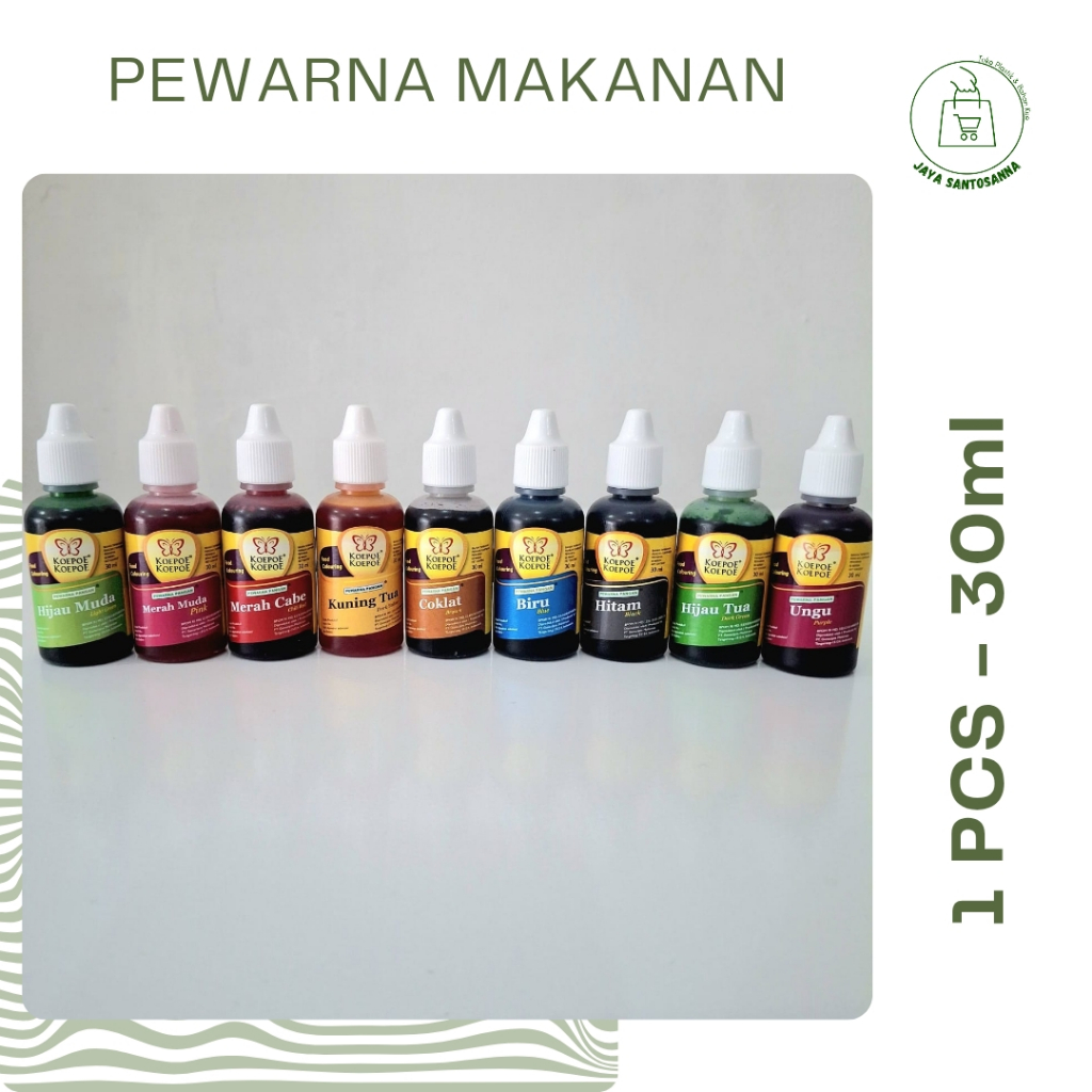 

Pewarna Makanan Koepoe Koepoe l Lengkap 30ml