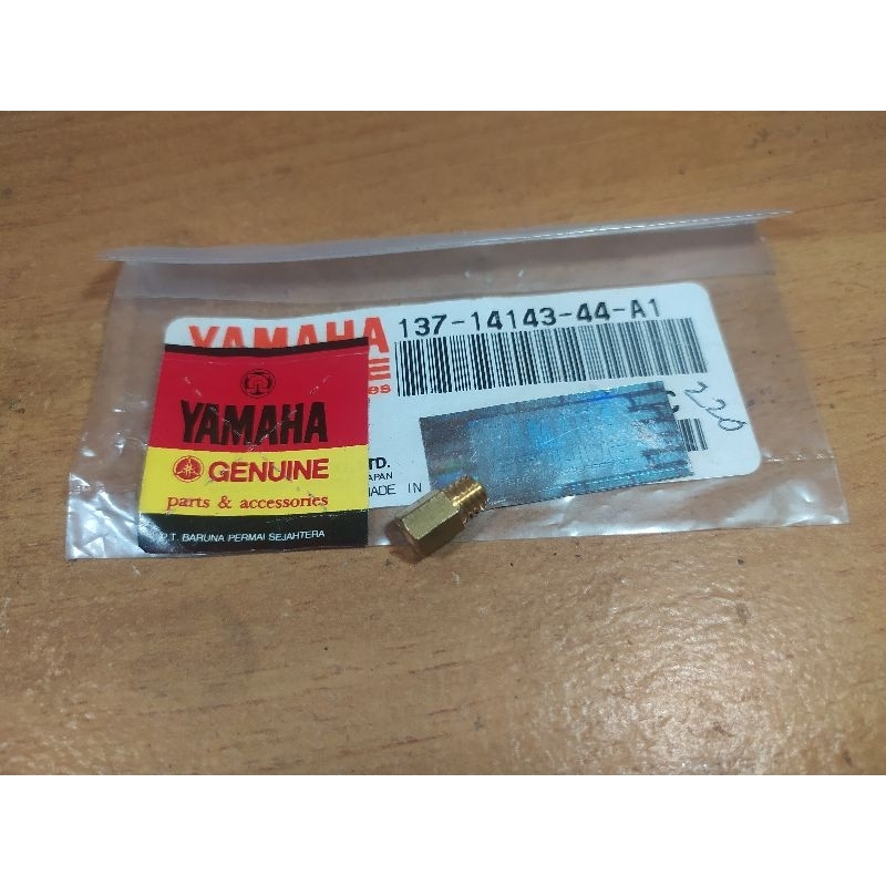 Main jet karburator 220 Yamaha RX KING RXZ RX SERIES original nos japan 137-14143-44-A1