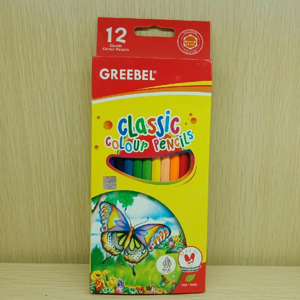 

Pensil Warna Greebel 12 Colour/ Classic Colour Pencils 12 Stationery Mewarnai