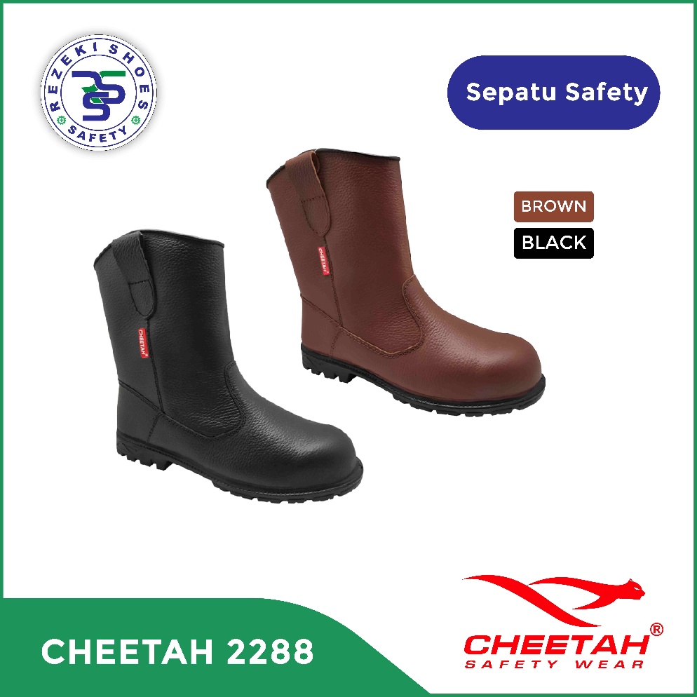 Model Baru Sepatu Kerja Cheetah 2288 Safety Shoes Cheetah 2288 Sepatu Boot Safety Cheetah 2288