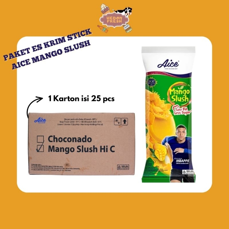 

Paket Es Krim Stik Aice Mango Slush Less Sugar