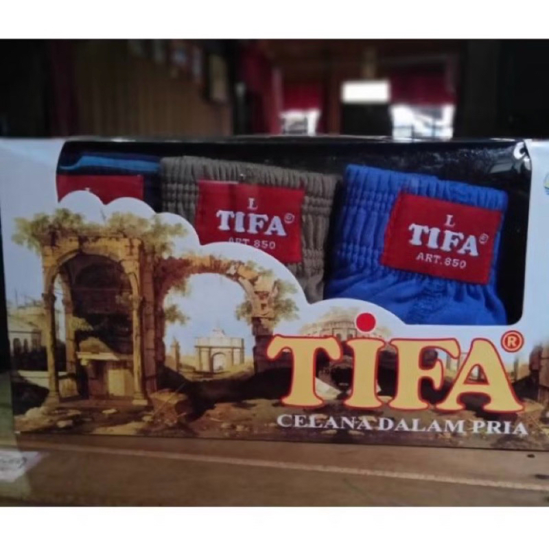 3 PCS - CD Celana Dalam Laki Laki Pria Remaja dan Dewasa TIFA Katun Tebal M-XL 840/850