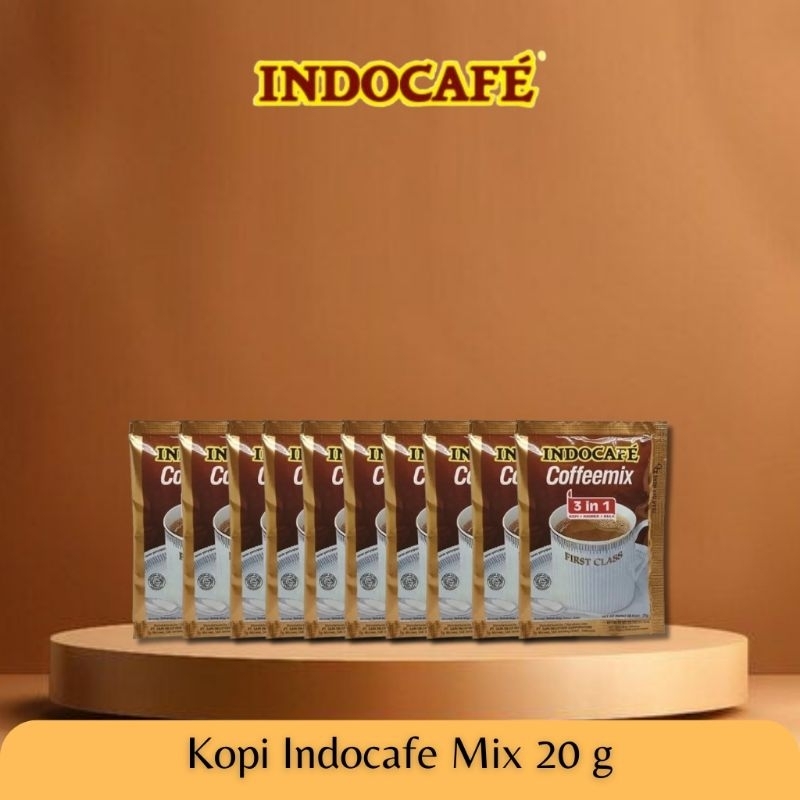 

Kopi Kemasan - INDOCAFE Coffemix Sachet 20 g ×10 pcs