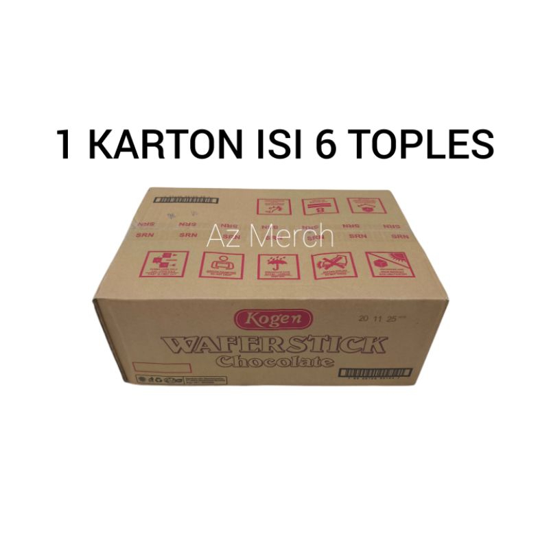 

KOGEN WAFER STICK CHOCOLATE 1 KARTON ISI 6 TOPLES