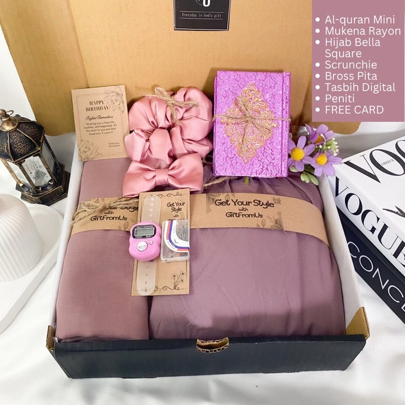 Najafaras - Hampers Mukena Aesthetic Kado Cewek Hadiah Lebaran Ulang Tahun Wedding