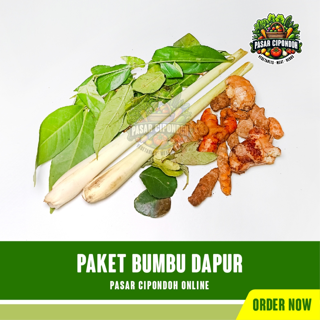 

Paket Bumbu Dapur / Empon-Empon Organik Segar 250 gram - Pasar Cipondoh Tangerang