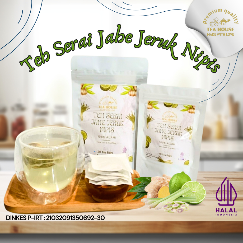 

Teh Serai Jahe Jeruk Nipis | Teh Celup Serai Jahe Jeruk Nipis 10 & 20 Kantong Teh