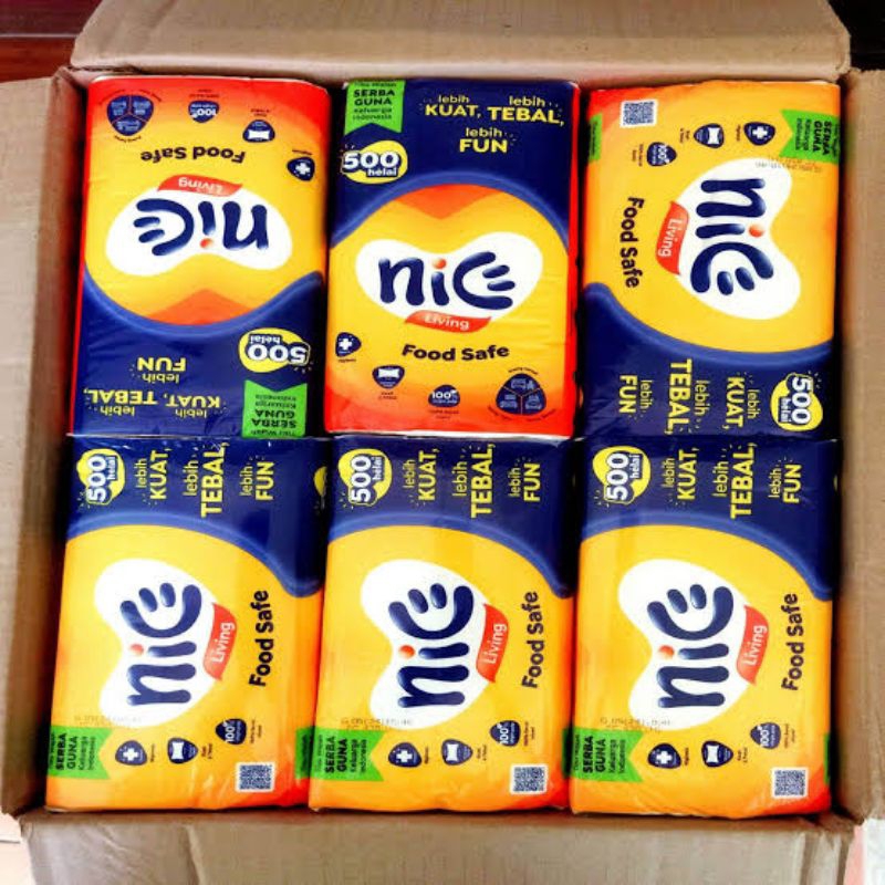 Tisu wajah nice 500helai 4buah/ tisu wajah nice 500helai 4pcs