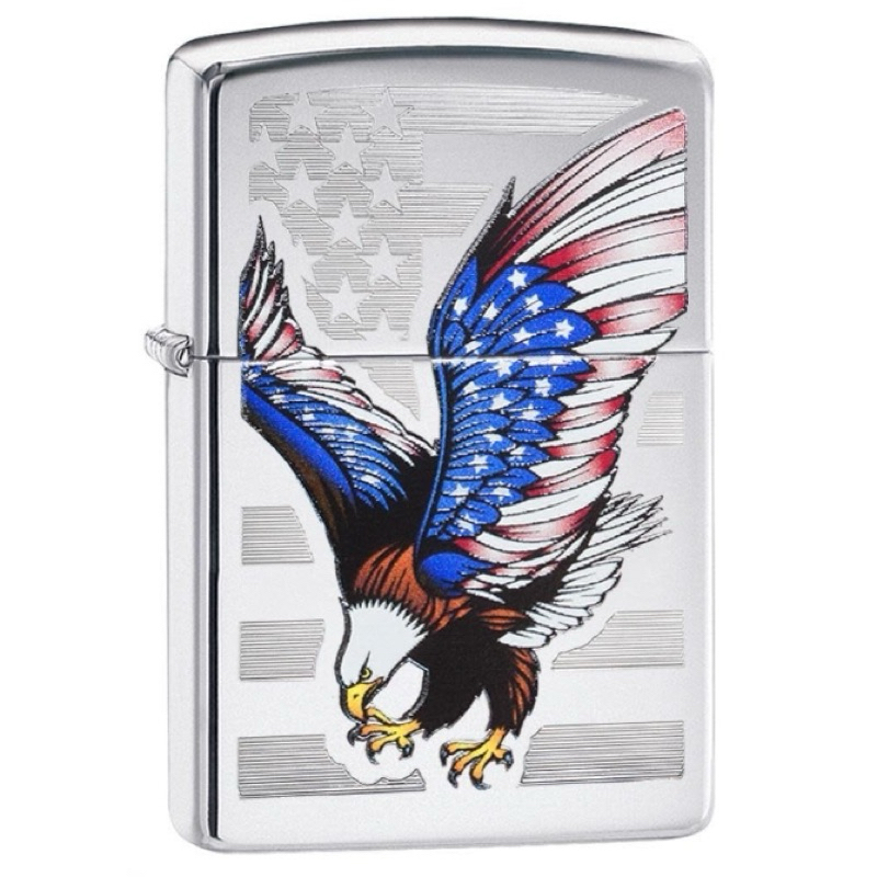 ZIPPO EAGLE FLAG 28449, ORIGINAL 100% MADE IN USA