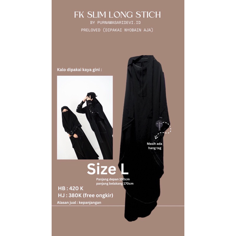 preloved (belum pernah pakai) FK by purnamasari.id