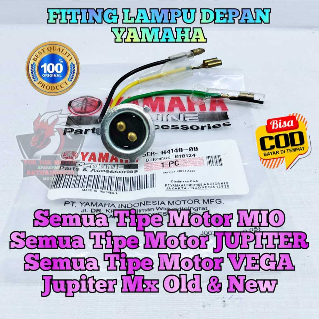 FITING LAMPU DEPAN MOTOR YAMAHA MIO , JUPITER Z , JUPITER Z ROBOT , JUPITER MX 135 OLD , JUPITER MX 