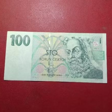 uang kertas Ceko Ceska Cekoslovakia 100 Korun1997