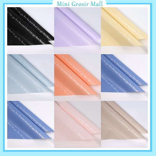 

Kertas buket bunga motif tulisan love flower wrapping paper kb6004