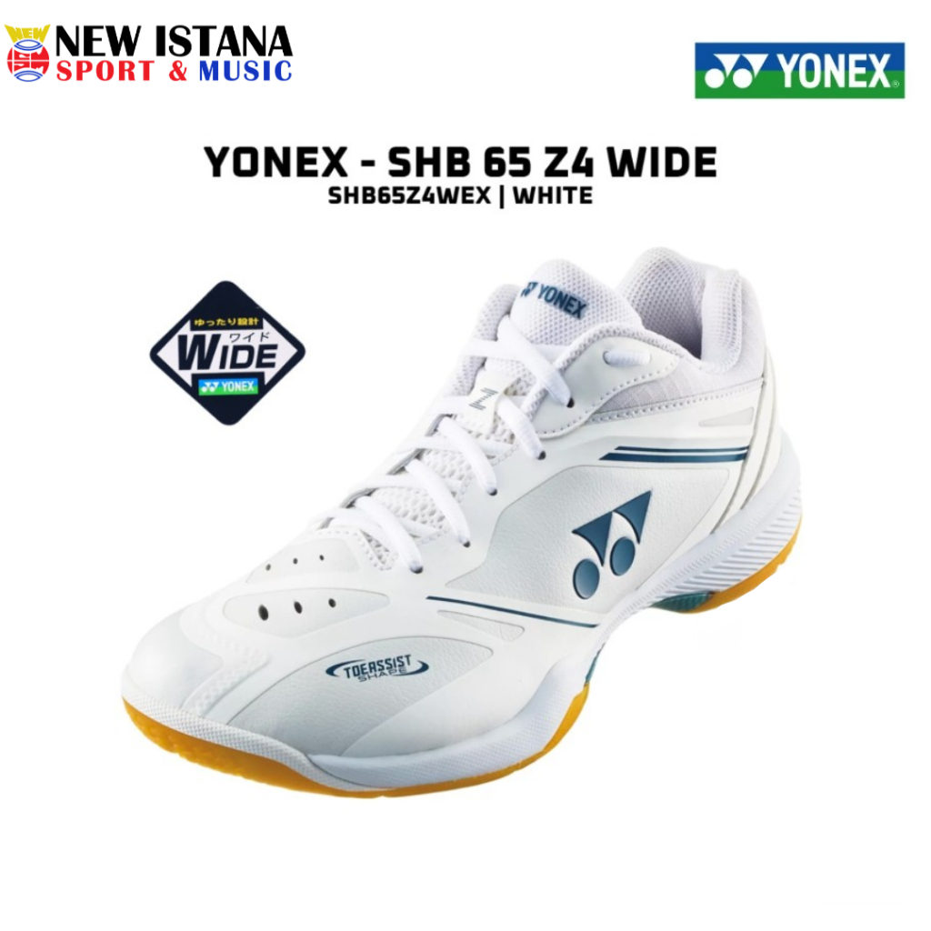 Sepatu Badminton Yonex SHB65Z4WEX SHB 65 Z4 Wide White