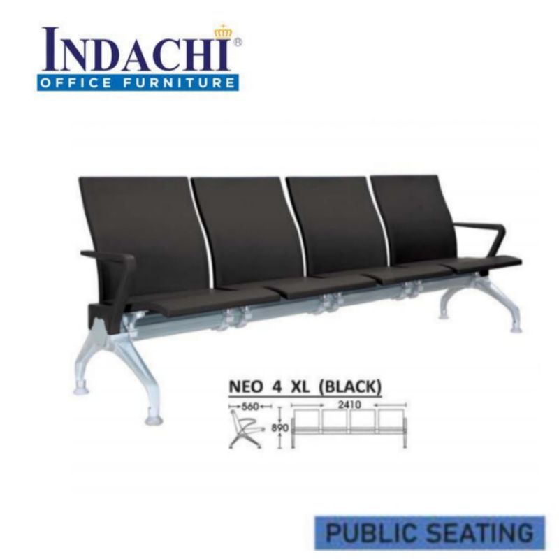 KURSI TUNGGU INDACHI NEO LARGE 4 SEATER KURSI TUNGGU BANDARA KURSI TUNGGU RUMAH SAKIT KURSI TUNGGU O