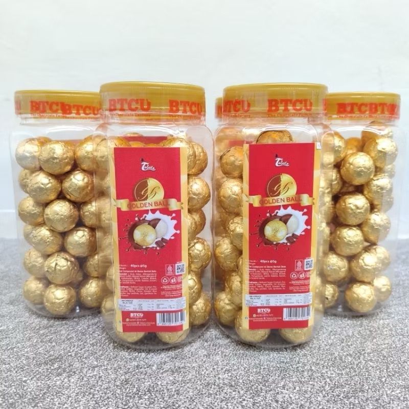 

COKELAT TOBELO GOLDEN BALL/GOLDEN CANNON KEMASAN TOPLES ISI 40PCS ( ECER )