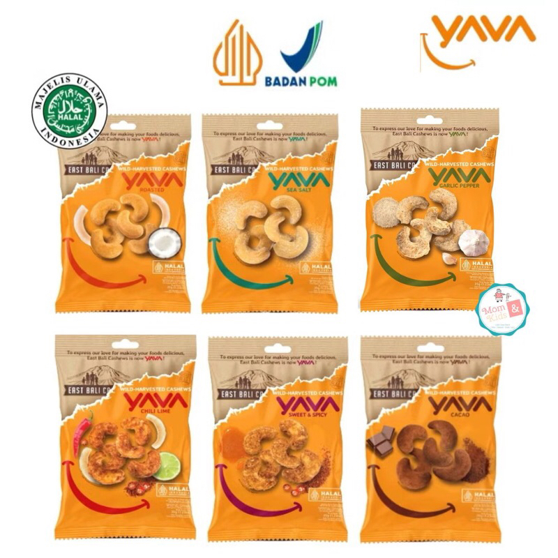 

YAVA EAST BALI CASHEW NUTS 35GR | Kacang Mede Mente Panggang | Snack Cemilan Sehat Vegan