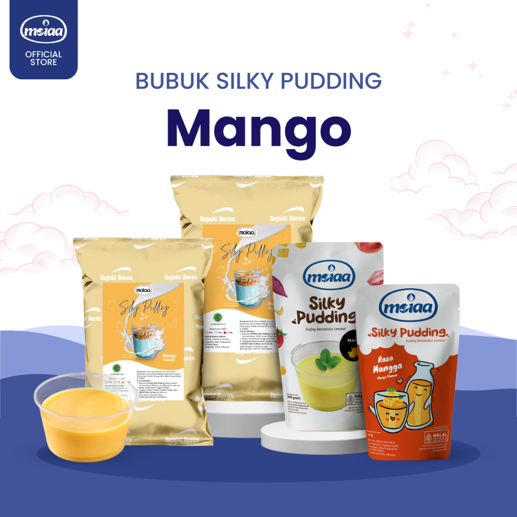 

MOIAA - Silki Puding MOIAA Mango 200g - Puding Mangga 200g / Puding Buah / Cemilan Sehat Anak