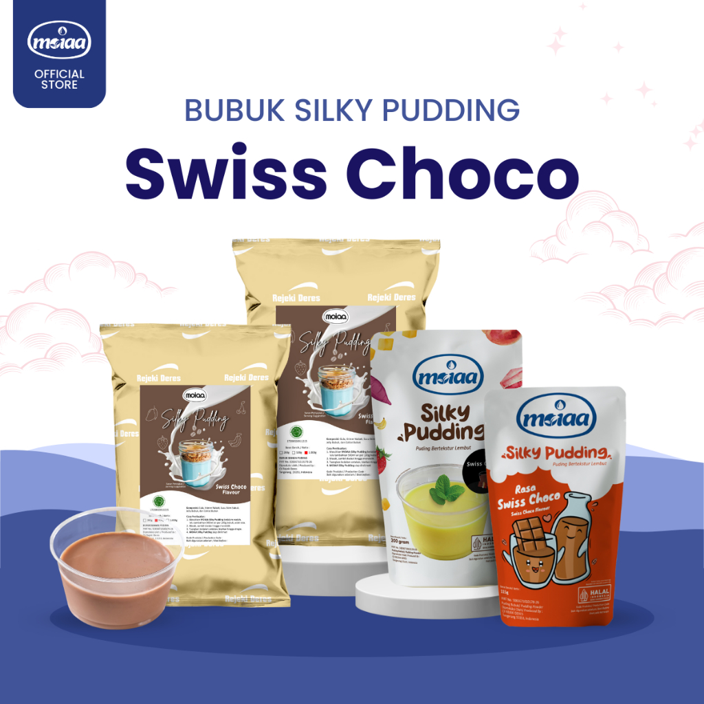 

MOIAA - Silky Pudding MOIAA Coklat 200g - Bubuk Swiss Choco 200g / Puding Cokelat / Bubuk Instan