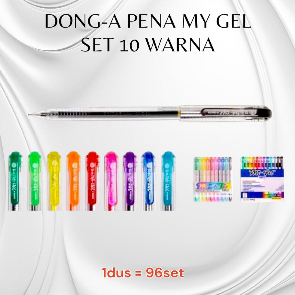 

DONG-A PULPEN MY GEL SET 10 WARNA 0.5MM