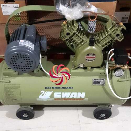 Swan 3 HP HVU-203 Kompresor Angin Unloader + Dinamo
