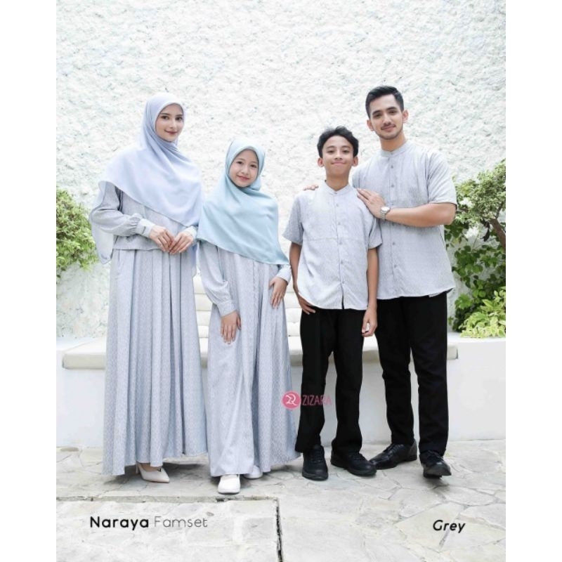 Sarimbit Lebaran Keluarga Terbaru Naraya Famset by Zizara Sarimbit Keluarga Simpel