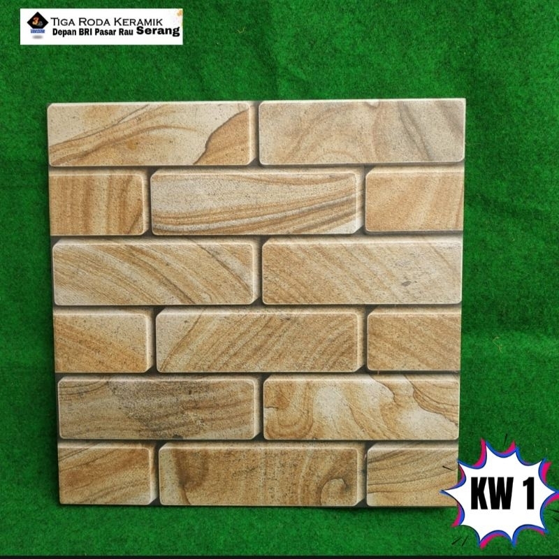 keramik 40x40 keramik motif batu alam/keramik dinding/keramik motif batu/keramik timbul/keramik gara
