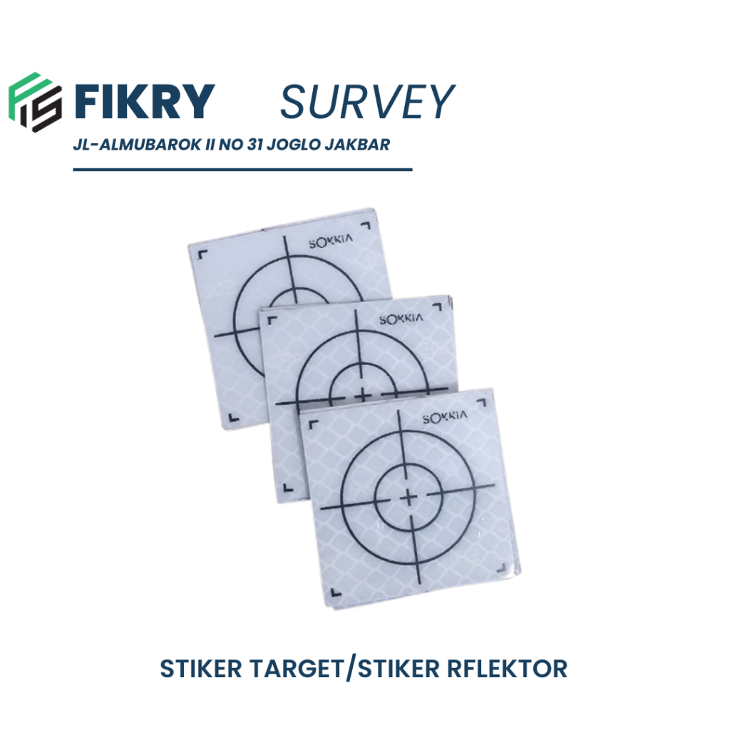 Survey Reflector Sheet Stiker / Sticker Target 5x5cm