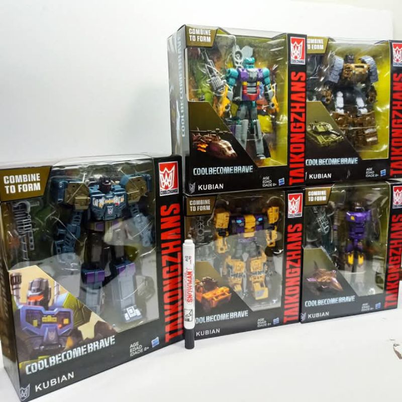 Mainan figure Transformer deception vortex swingle bruticus set isi 5 combiners wars Coolbecomebrave