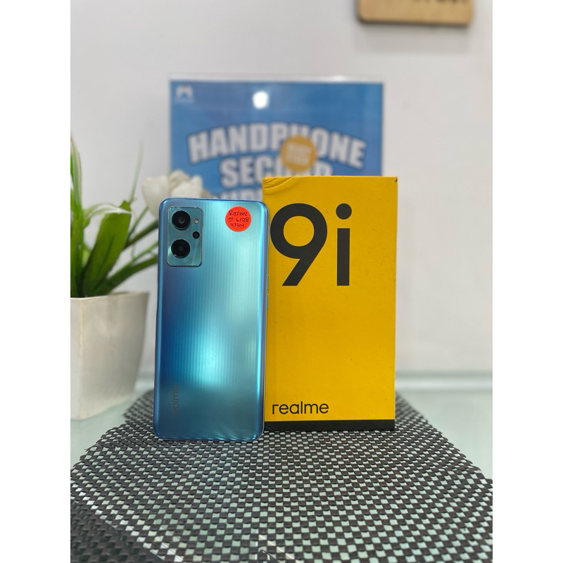 Realme 9i 6/128 Biru Prisma Second Lengkap