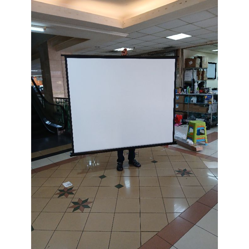 Layar Proyektor 70 inch tidak dengan kaki Tripod, Layar proyektor 70 inch untuk pengantin Layar Trip