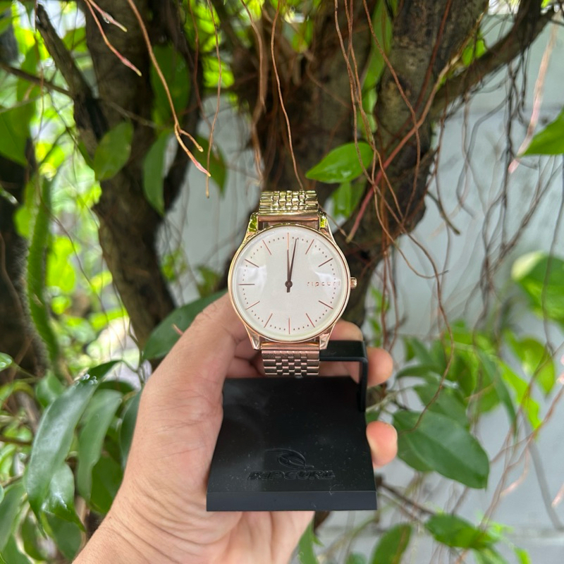 Jam tangan ripcurl wanita super slim supreme rose gold