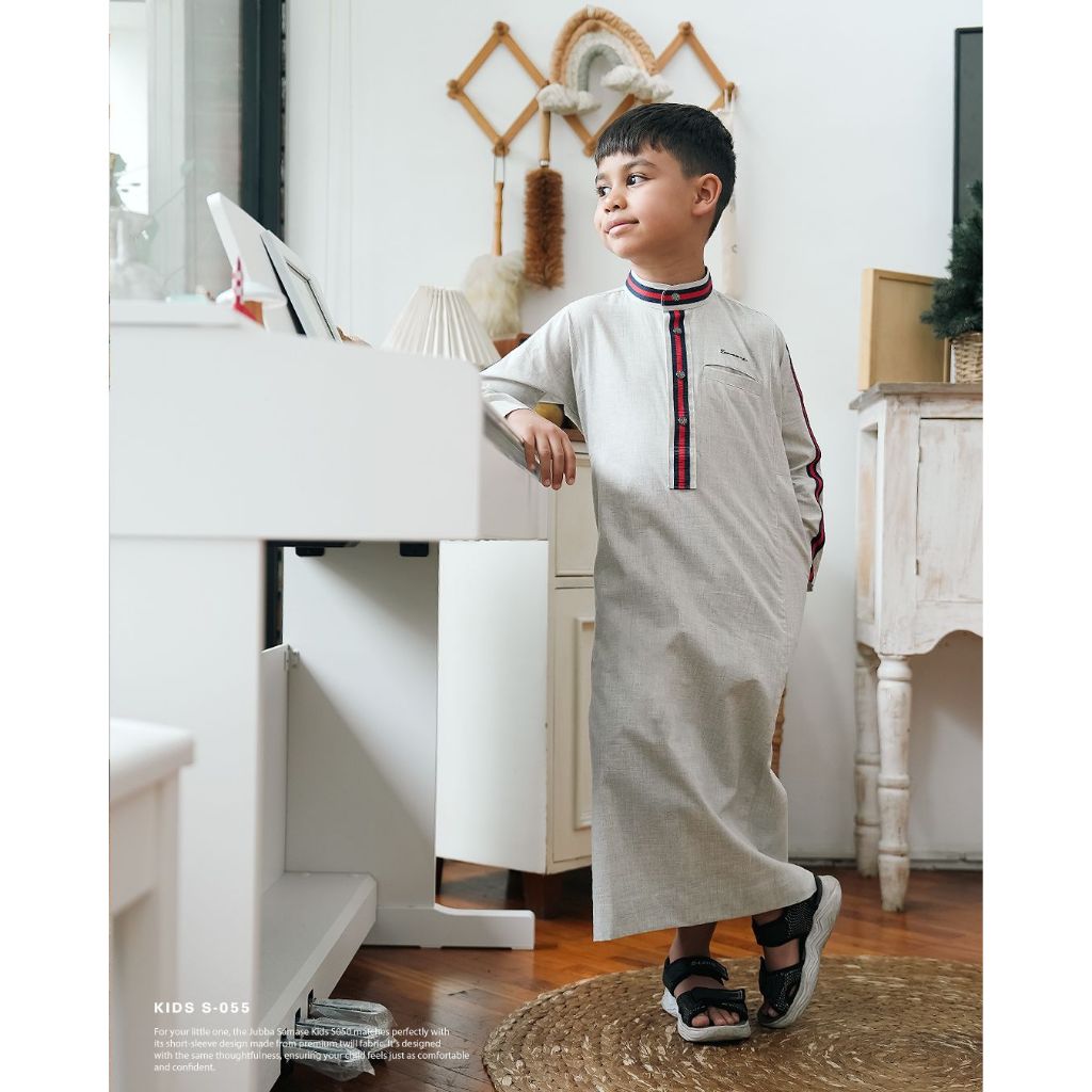 SAMASE Jubba Kids Veterband S050 Jubah Anak Lengan Panjang
