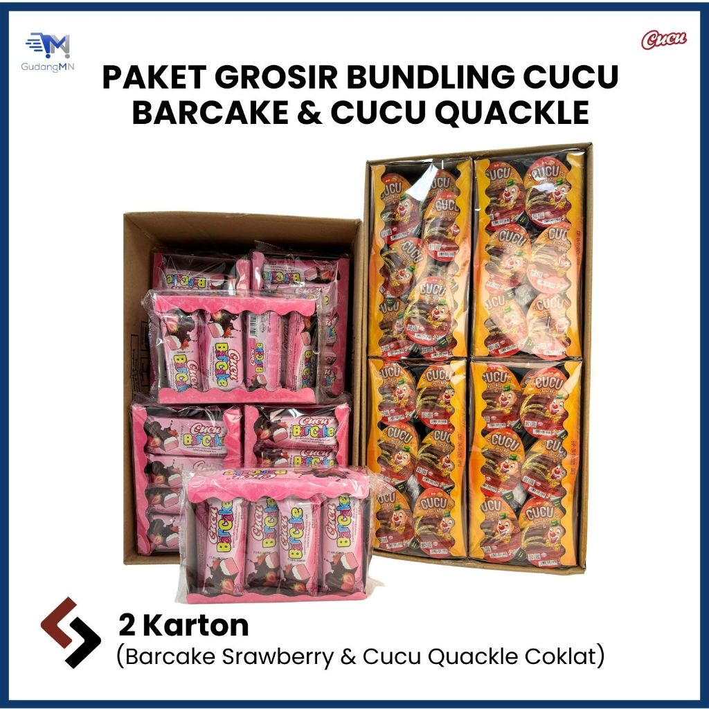 

Bundling Paket Grosir Cucu Barcake Srawberry & Cucu Quackle Cokelat