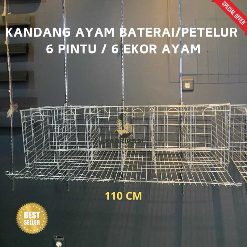 KANDANG AYAM PETELUR 2 PINTU / 4 PINTU / 6 PINTU GALVANIS ORIGINAL HARGA TERMURAH