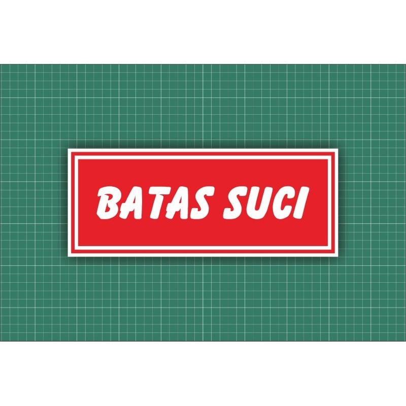 

STICKER VYNIL BATAS SUCI