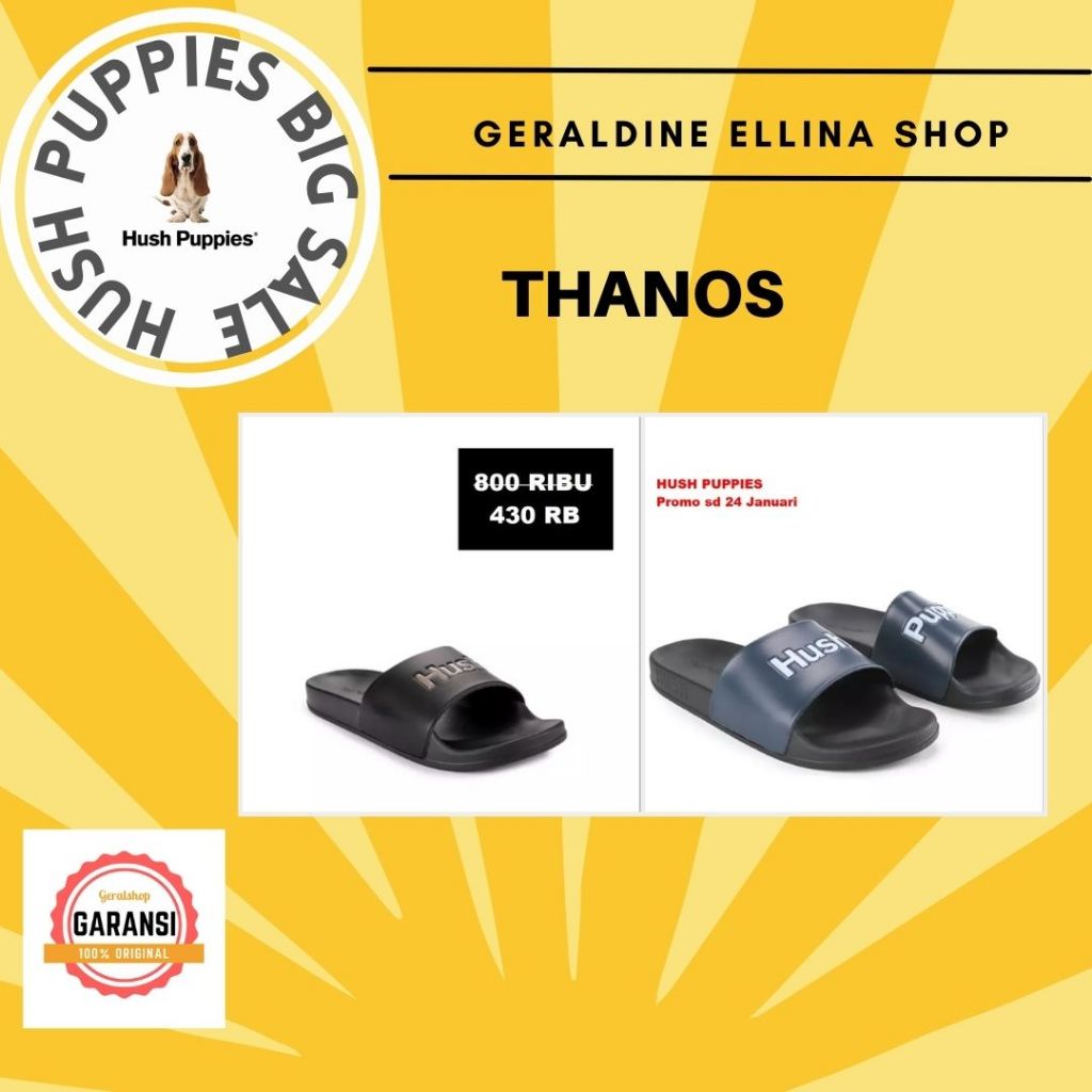 Sandal Pria Hush Puppies 100% Original Seri THANOS